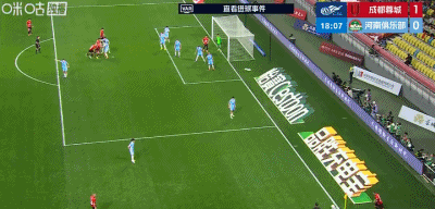 b体育下载-半场:成都1-0河南,索罗金头球破门